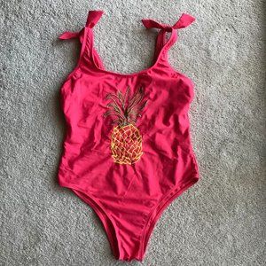Sugar Coast Coral Pineapple One Piece Bathing Suit